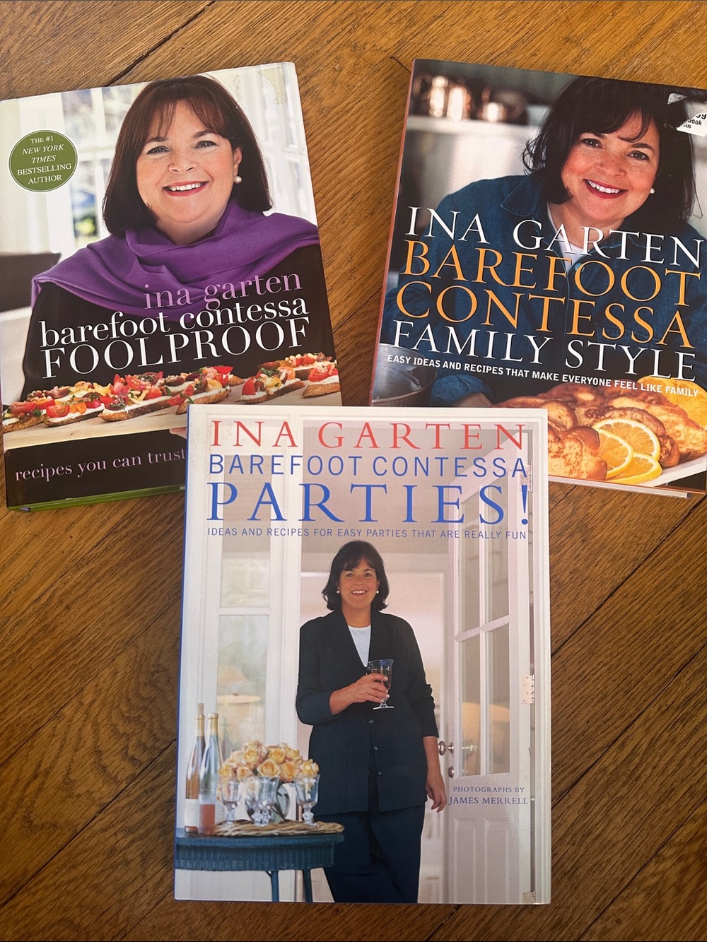 Ina Garten Barefoot Contessa Cookbooks - Set of 3 Books